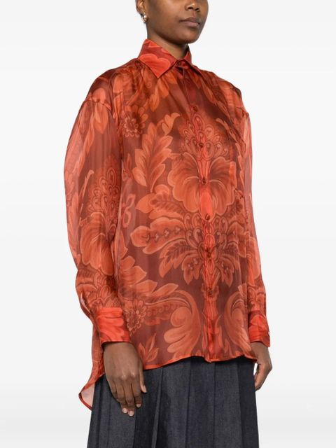 ETRO floral-print shirt - Red - zdjęcie produktu nr 2