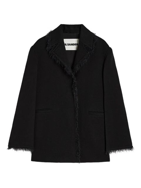 Jil Sander feather-trimmed jacket - Black - zdjęcie produktu nr 1