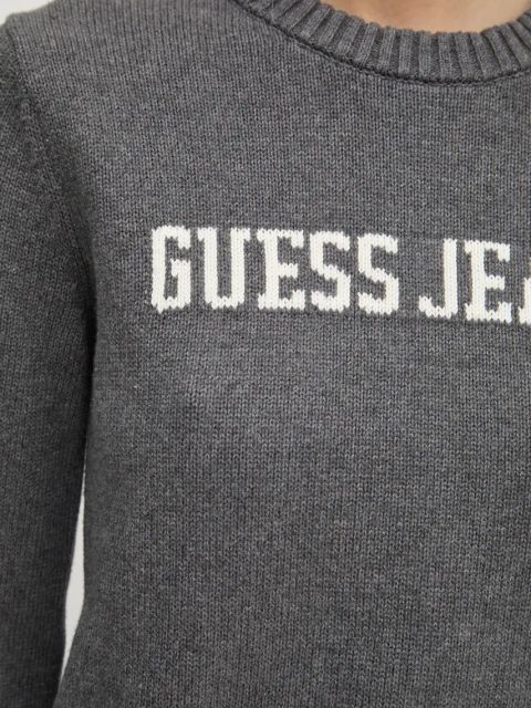 Guess Jeans sweter bawełniany kolor szary W4BR10 Z3HM1