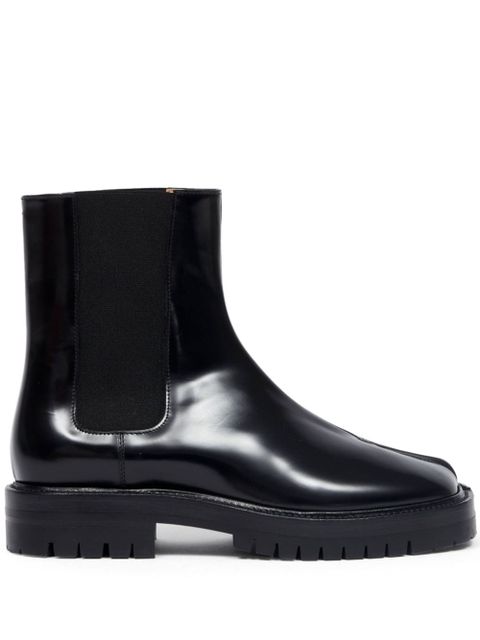Maison Margiela Tabi leather Chelsea boots - Black - zdjęcie produktu nr 1