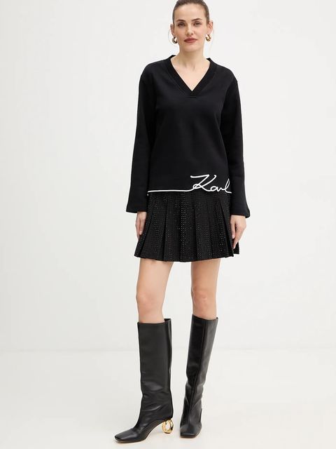 Karl Lagerfeld bluza z bawełną - zdjęcie produktu nr 1