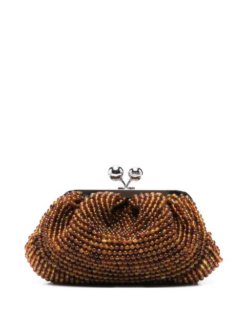 Weekend Max Mara beaded clutch bag - Brown - zdjęcie produktu nr 1