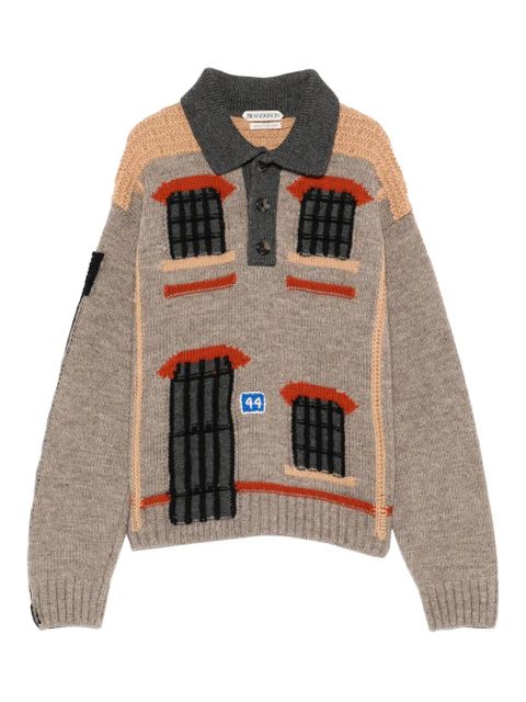 JW Anderson house polo sweater - Neutrals - zdjęcie produktu nr 1