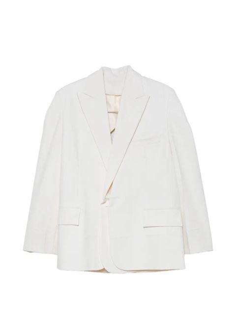 Victoria Beckham long-sleeve blazer - White - zdjęcie produktu nr 1