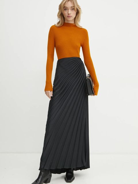 Karl Lagerfeld torebka skórzana kolor czarny A1W30444