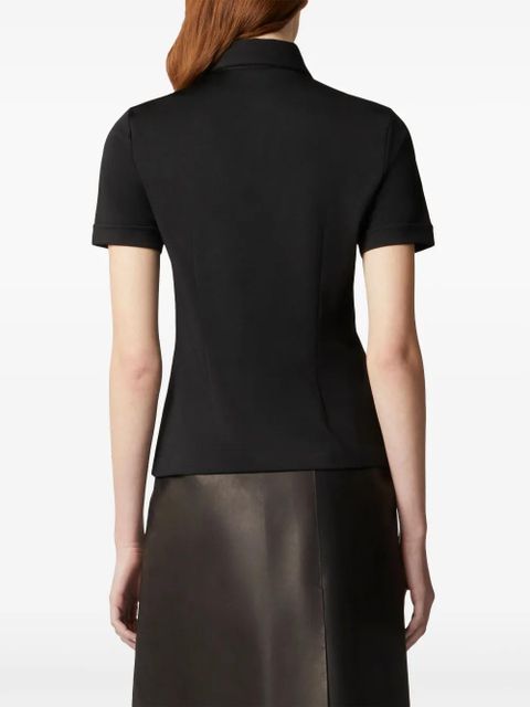 Tod's turn-up cuff polo top - Black - zdjęcie produktu nr 2