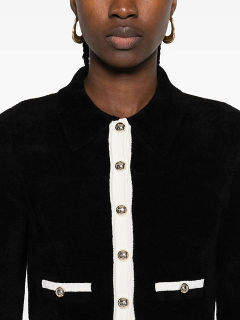 SANDRO button-detailed pocket cardigan - Black