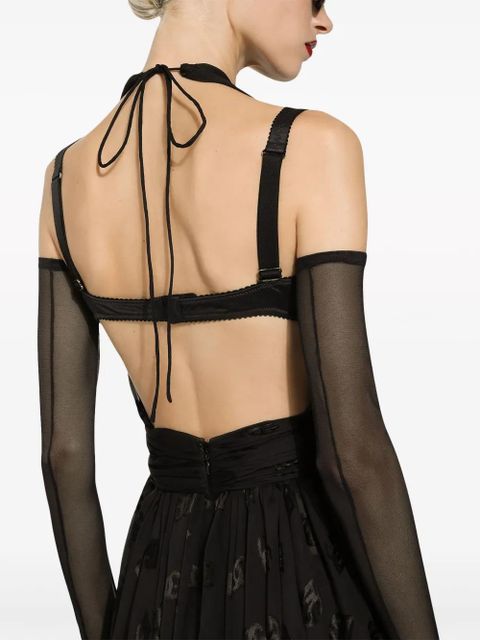 Dolce & Gabbana DNA DG-print midi dress - Black