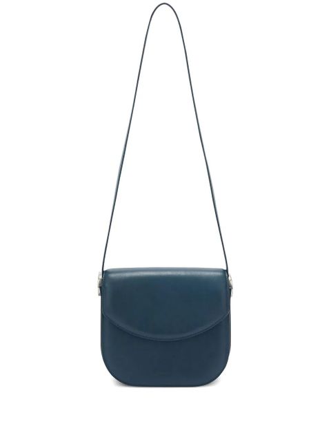 Jil Sander Coin leather crossbody bag - Blue - zdjęcie produktu nr 1