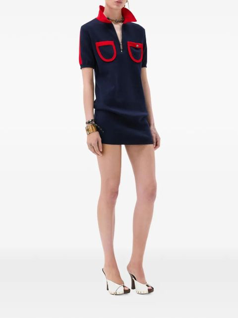 Versace polo zip dress - Blue - zdjęcie produktu nr 2