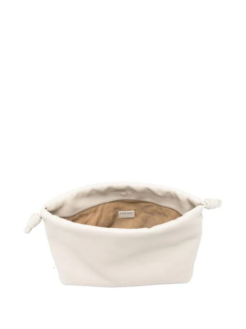 LOEWE Flamenco knot-detail shoulder bag - White