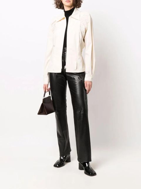 Maison Margiela ruched-detail shirt - Neutrals - zdjęcie produktu nr 2