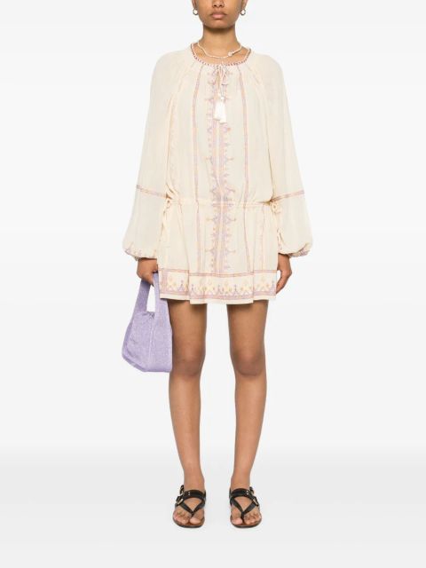 MARANT ÉTOILE Parsley organic cotton mini dress - Neutrals