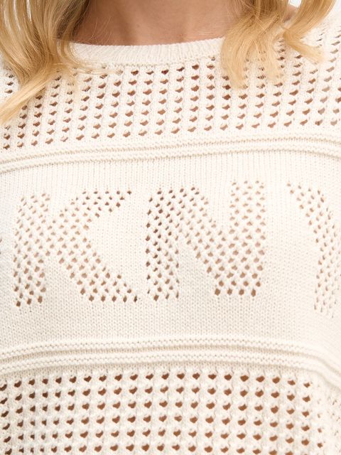 Dkny sweter damski kolor beżowy DJ6R0962