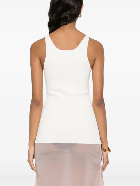 TOTEME fine-knit tank top - White - zdjęcie produktu nr 2