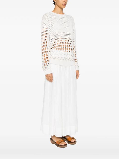 Chloé open-knit sweater - White