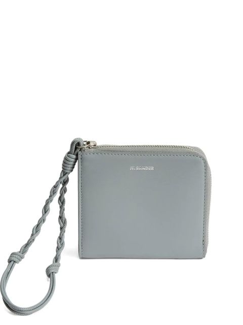 Jil Sander Tangle leather card holder - Grey - zdjęcie produktu nr 1