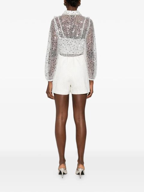 Maje embellished collared jumpsuit - White - zdjęcie produktu nr 2