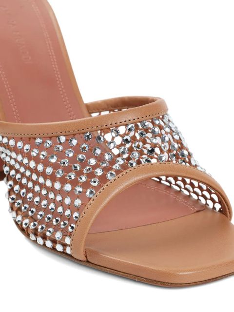 Amina Muaddi 95mm Lupita mules - Neutrals