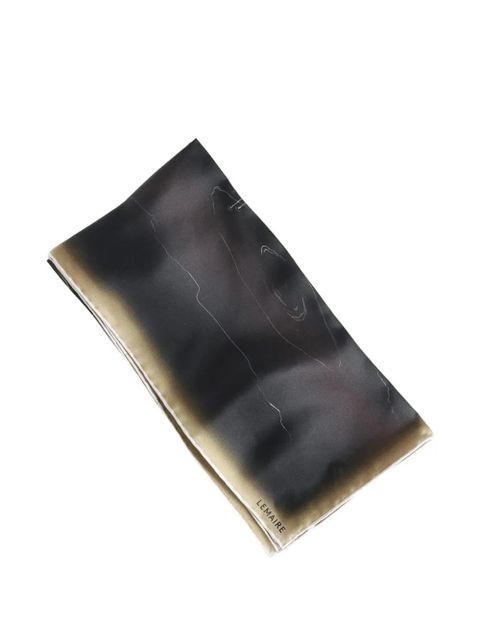 LEMAIRE logo-print scarf - Black - zdjęcie produktu nr 1