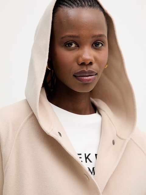 Weekend Max Mara płaszcz z dodatkiem wełny OLIATO