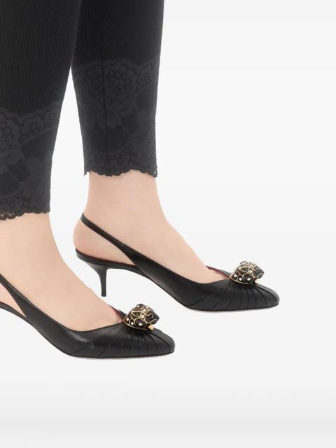 Valentino Garavani 55mm Panthea pleated pumps - Black