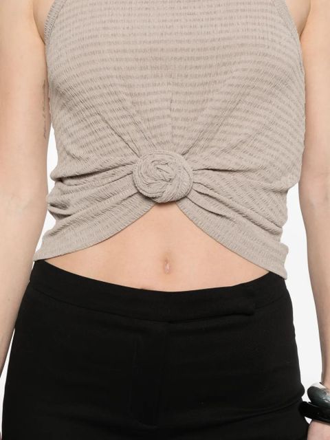 Magda Butrym knot-detail top - Brown