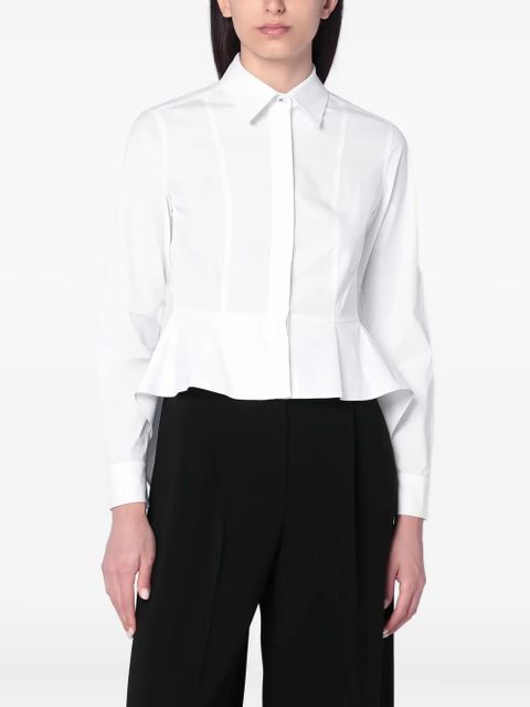 Max Mara logo-button long-sleeve shirt - White - zdjęcie produktu nr 2