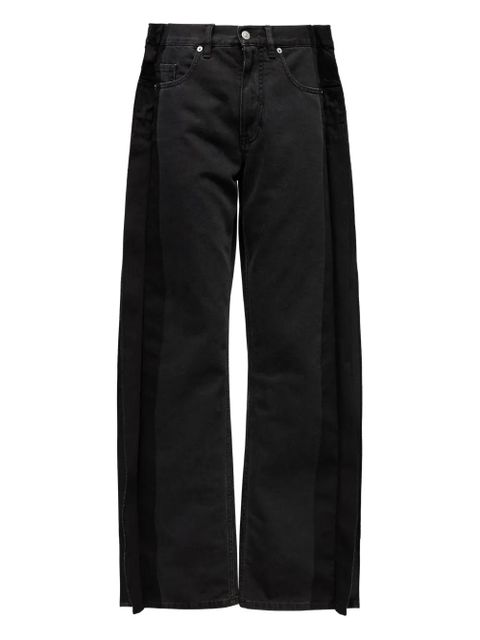 MM6 Maison Margiela split-leg cotton pants - Black - zdjęcie produktu nr 1