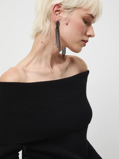 Medicine sweter damski kolor czarny