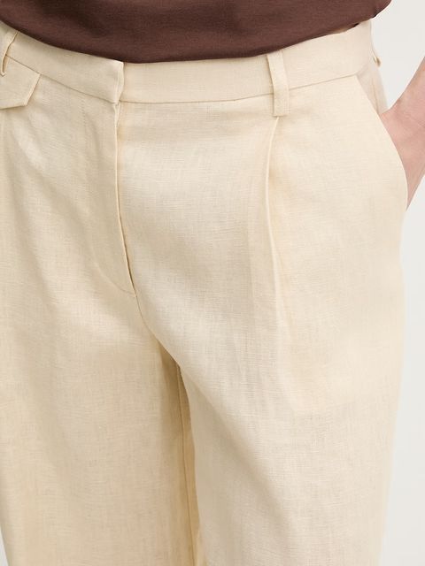 Bardot spodnie lniane