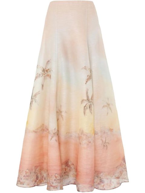 ZIMMERMANN Illuminate maxi skirt - Pink - zdjęcie produktu nr 1