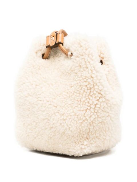 Tod's shearling bucket bag - Neutrals - zdjęcie produktu nr 2