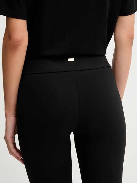 EA7 Emporio Armani legginsy damskie kolor czarny gładkie AF12484.7W000459