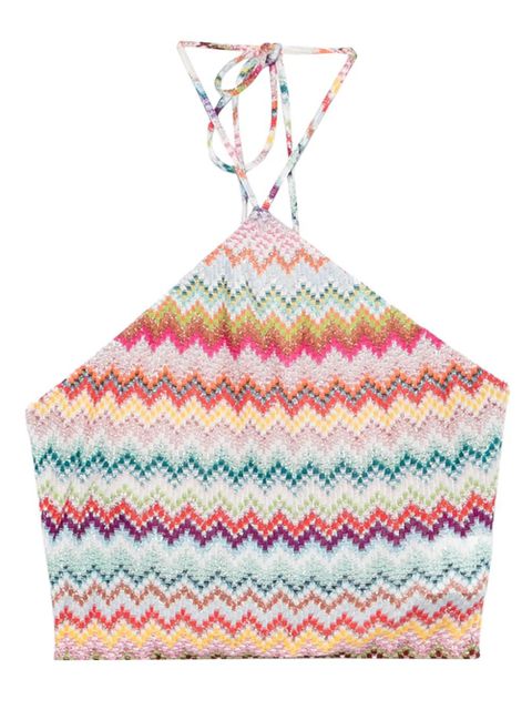Missoni chevron halterneck top - Neutrals - zdjęcie produktu nr 1