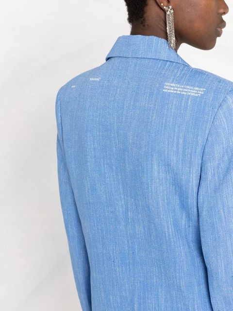 Off-White Tomboy single-breasted blazer - Blue