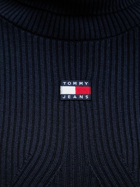 Tommy Jeans sukienka kolor granatowy maxi dopasowana DW0DW21910