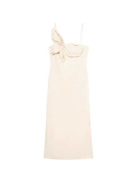 Blumarine butterfly-detail midi dress - Neutrals - zdjęcie produktu nr 1