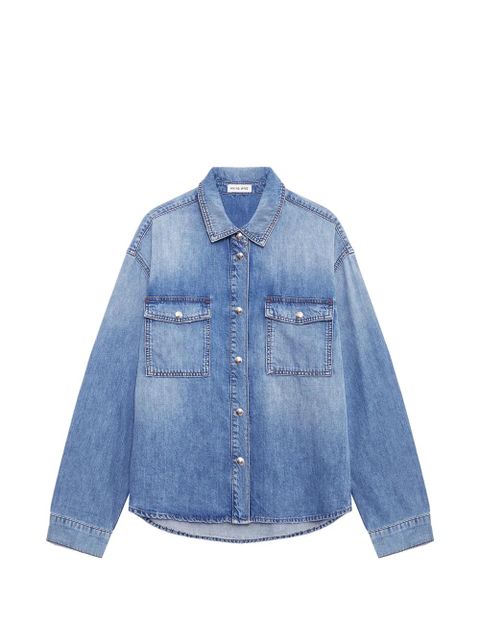 ANINE BING Paxton button-up shirt - Blue - zdjęcie produktu nr 1