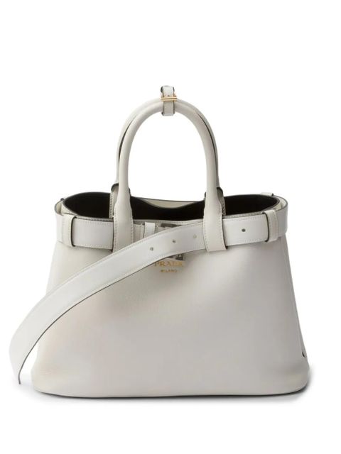 Prada medium Buckle tote bag - White - zdjęcie produktu nr 1