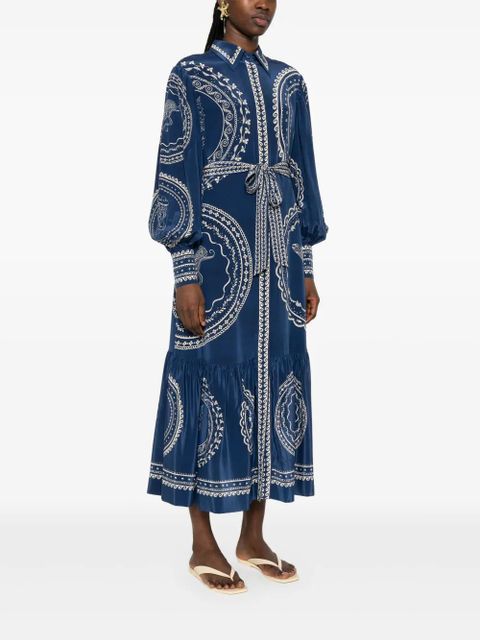 ALEMAIS Ocean midi dress - Blue