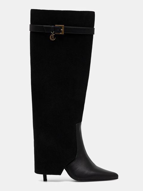 Just Cavalli kozaki kolor czarny na słupku 79RA3S04ZSD51899