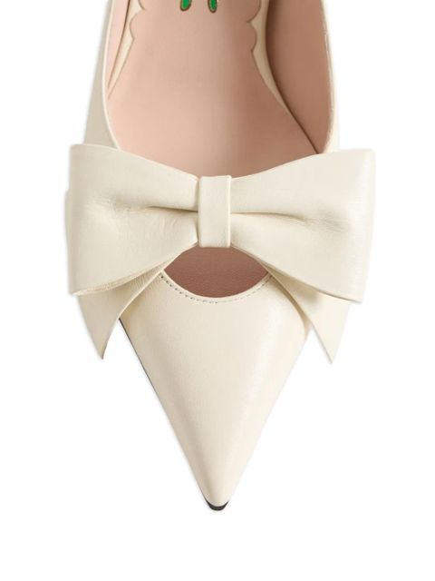 Valentino Garavani Bowow kidskin pumps - Neutrals