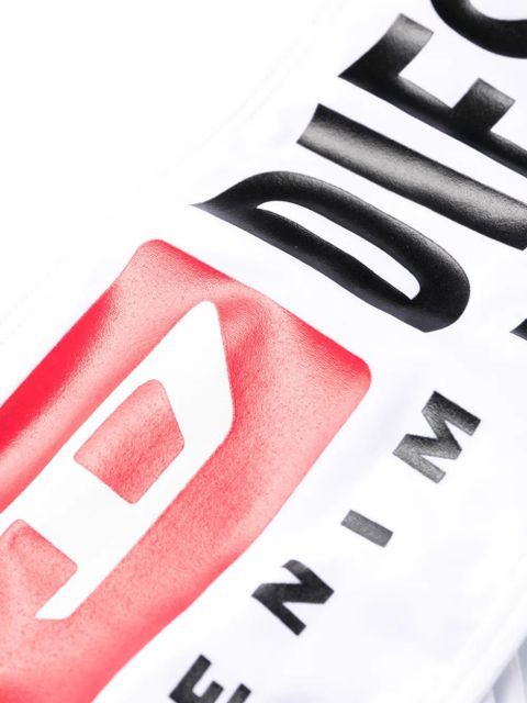 Diesel Bfb-Bryna logo-print bikini top - White