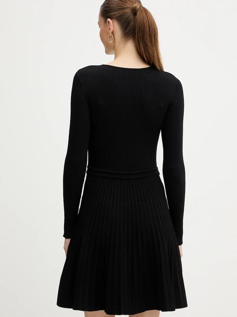 Morgan sukienka kolor czarny mini rozkloszowana RMCOSI