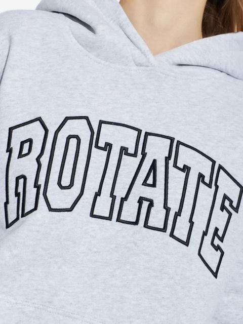 ROTATE BIRGER CHRISTENSEN logo-print hoodie - Grey