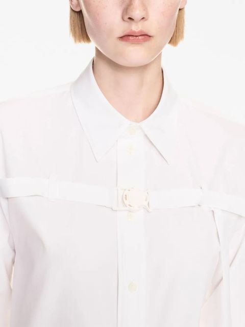 Off-White buckled cotton-poplin shirt