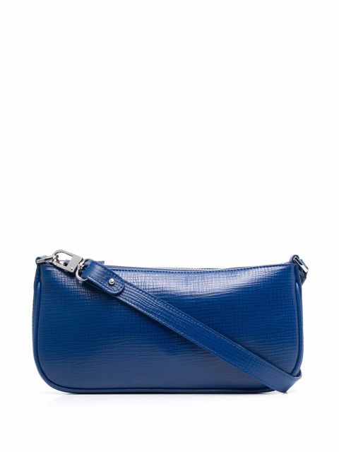 BY FAR Rachel grained leather tote bag - Blue - zdjęcie produktu nr 1