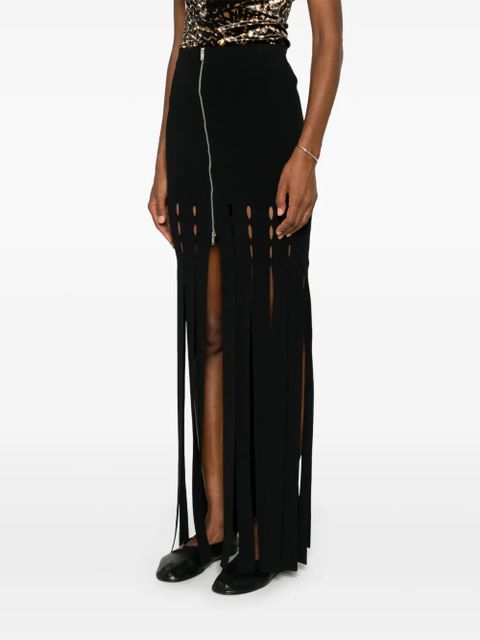 Nanushka fringed midi skirt - Black - zdjęcie produktu nr 2