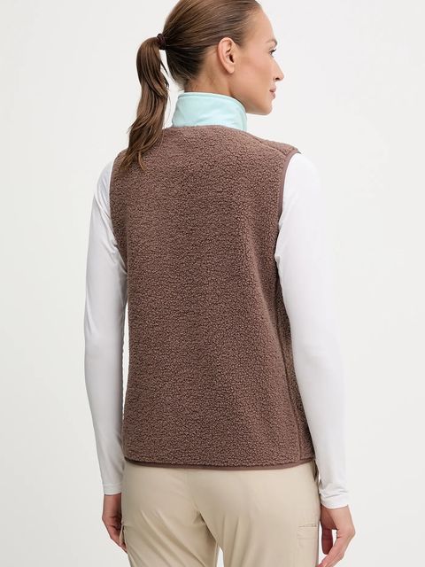 adidas TERREX bezrękawnik outdoorowy kolor brązowy przejściowy JN0927